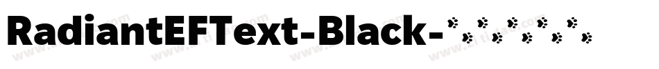 RadiantEFText-Black字体转换