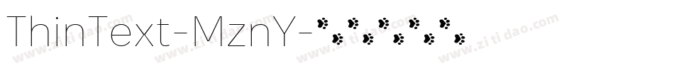 ThinText-MznY字体转换