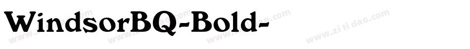 WindsorBQ-Bold字体转换