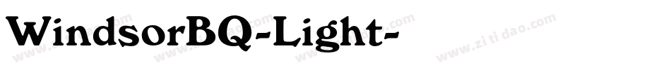 WindsorBQ-Light字体转换