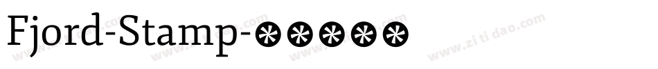 Fjord-Stamp字体转换