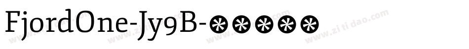 FjordOne-Jy9B字体转换