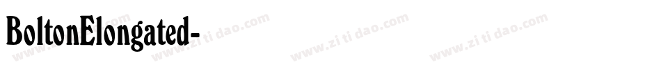 BoltonElongated字体转换