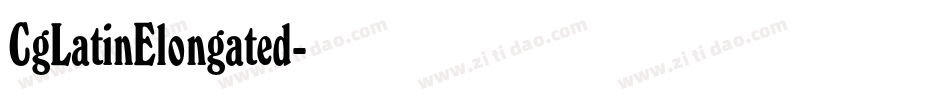 CgLatinElongated字体转换