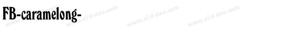 FB-caramelong字体转换