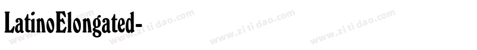 LatinoElongated字体转换