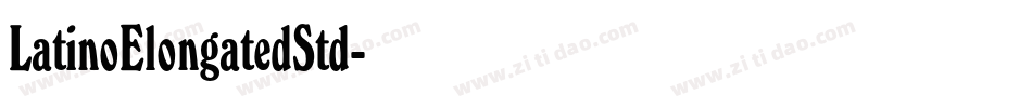 LatinoElongatedStd字体转换