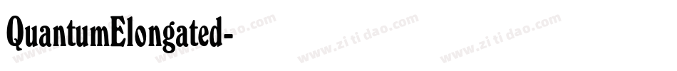 QuantumElongated字体转换