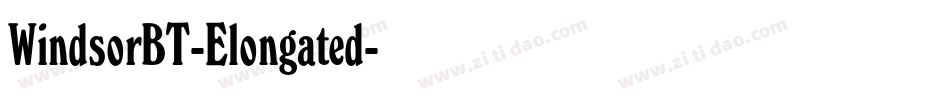 WindsorBT-Elongated字体转换
