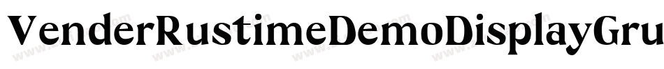 VenderRustimeDemoDisplayGrunge-6YyB1字体转换
