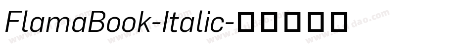 FlamaBook-Italic字体转换