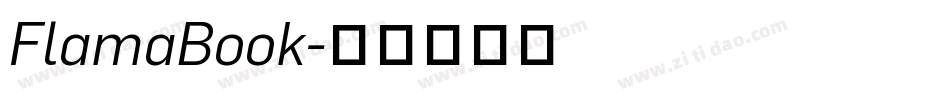 FlamaBook字体转换