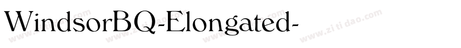 WindsorBQ-Elongated字体转换