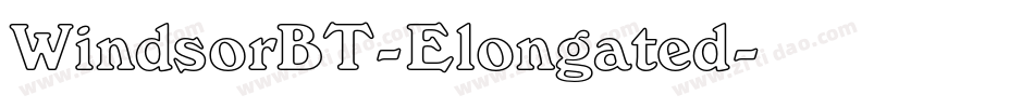WindsorBT-Elongated字体转换