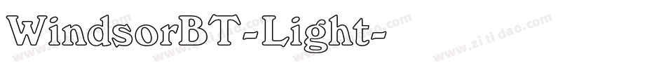 WindsorBT-Light字体转换