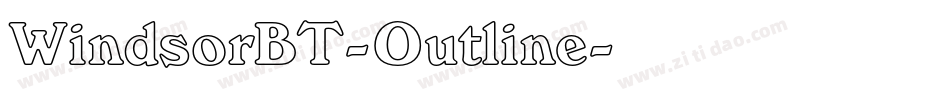 WindsorBT-Outline字体转换