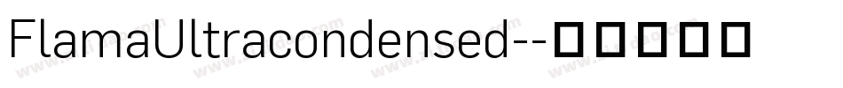 FlamaUltracondensed-字体转换