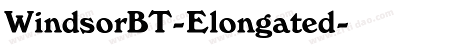 WindsorBT-Elongated字体转换