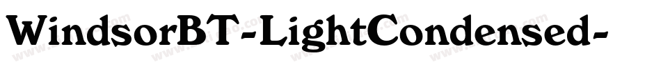 WindsorBT-LightCondensed字体转换