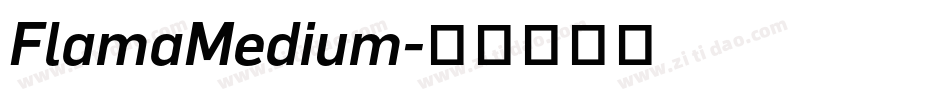 FlamaMedium字体转换