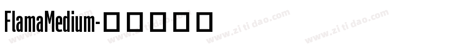 FlamaMedium字体转换