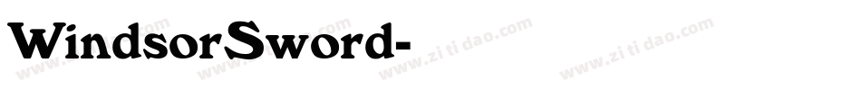 WindsorSword字体转换