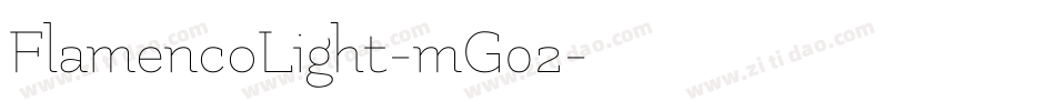 FlamencoLight-mG02字体转换