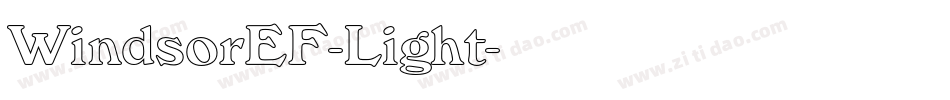 WindsorEF-Light字体转换