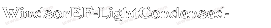 WindsorEF-LightCondensed字体转换
