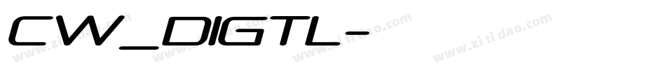 CW_DIGTL字体转换
