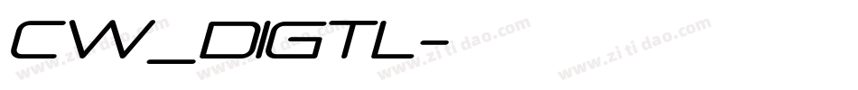 CW_DIGTL字体转换