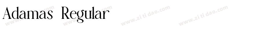 Adamas-Regular字体转换