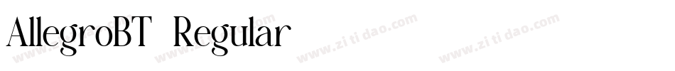 AllegroBT-Regular字体转换