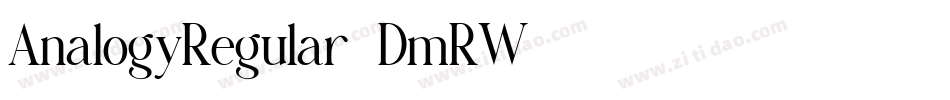 AnalogyRegular-DmRW字体转换
