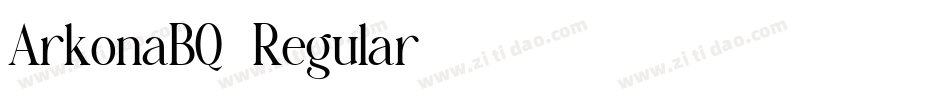 ArkonaBQ-Regular字体转换