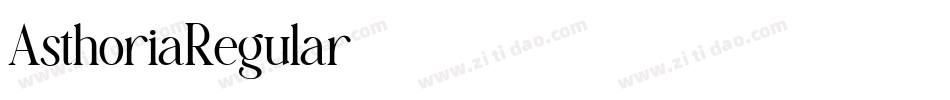 AsthoriaRegular字体转换