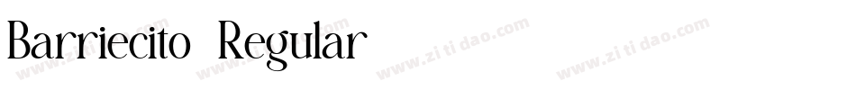 Barriecito-Regular字体转换