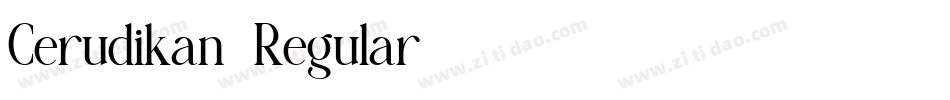 Cerudikan-Regular字体转换 Cerudikan-Regular字体转换