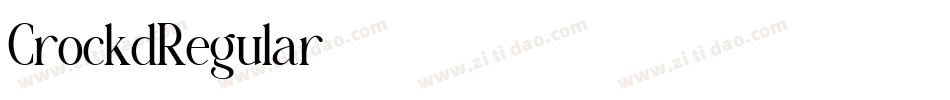 CrockdRegular字体转换 CrockdRegular字体转换