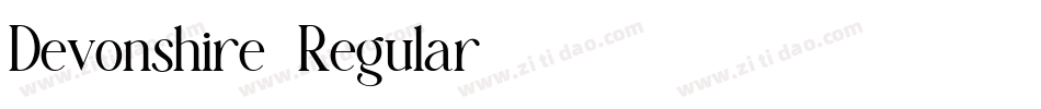 Devonshire-Regular字体转换