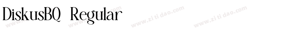 DiskusBQ-Regular字体转换