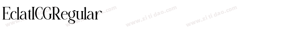 EclatICGRegular字体转换