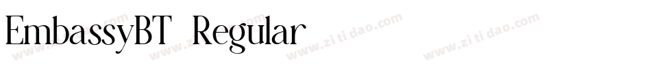 EmbassyBT-Regular字体转换
