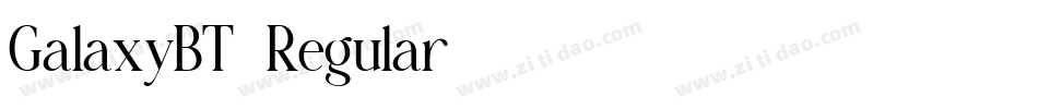 GalaxyBT-Regular字体转换