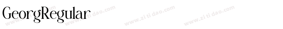 GeorgRegular字体转换