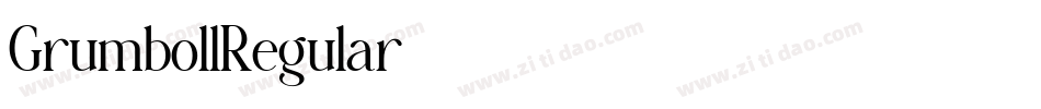 GrumbollRegular字体转换