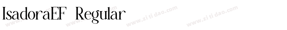 IsadoraEF-Regular字体转换