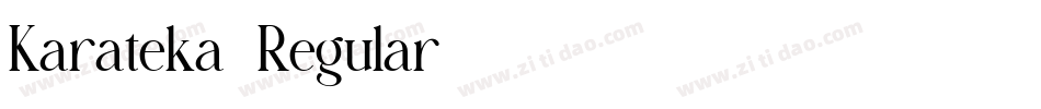 Karateka-Regular字体转换 Karateka-Regular字体转换