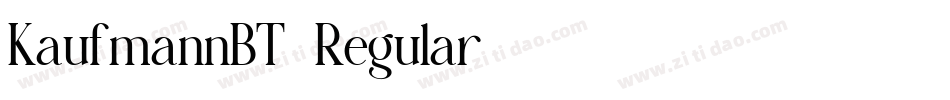 KaufmannBT-Regular字体转换