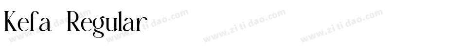 Kefa-Regular字体转换